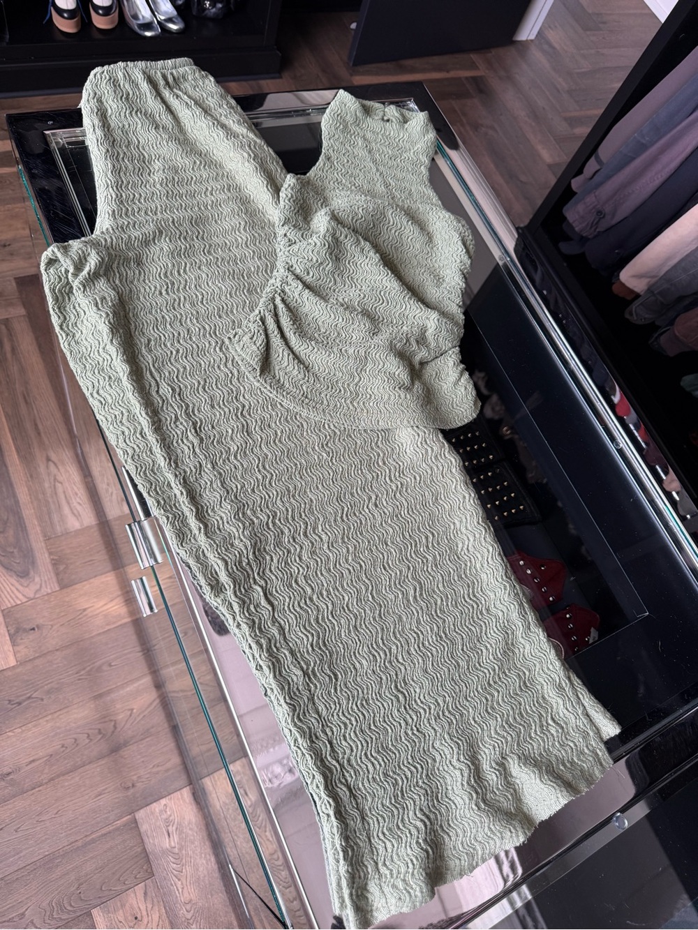 Zara Textured Halter Top & Pant Set